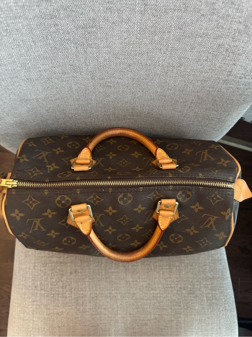 Louis Vuitton Speedy 30 Monogram Canvas Handbag SD4007 w/ Lock & Key - Picture 2 of 16